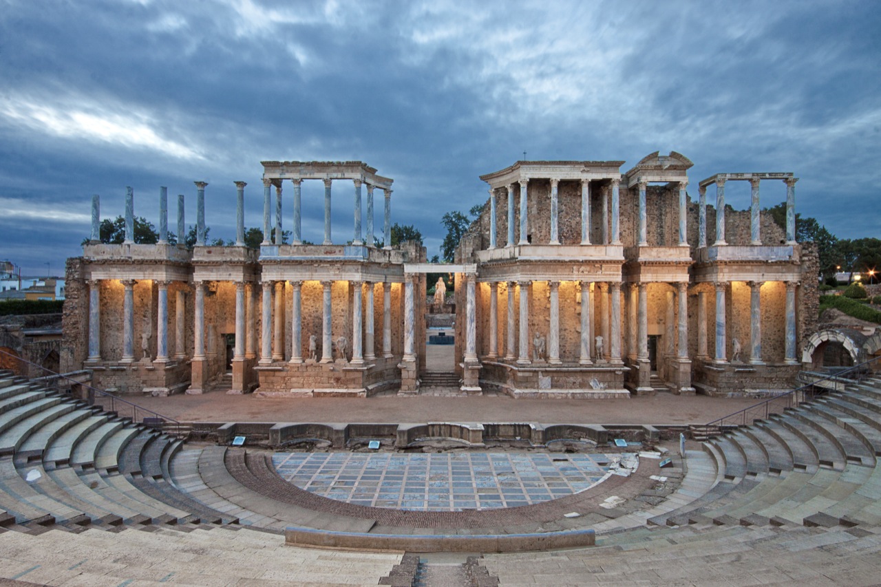 Ejemplo de teatro, teatro de Mérida (España).