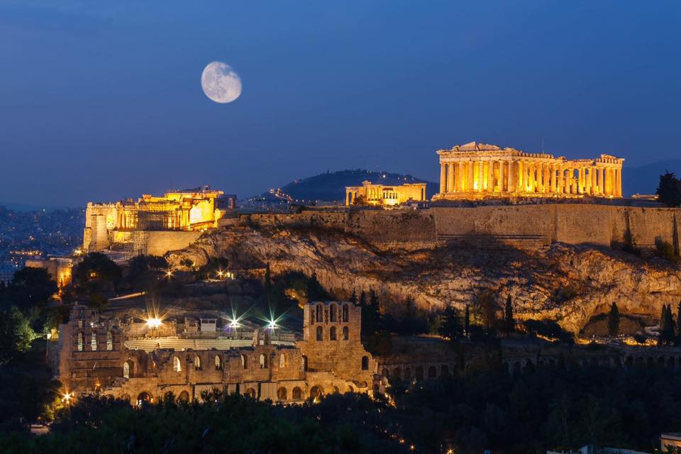 Acrópolis de Atenas.
