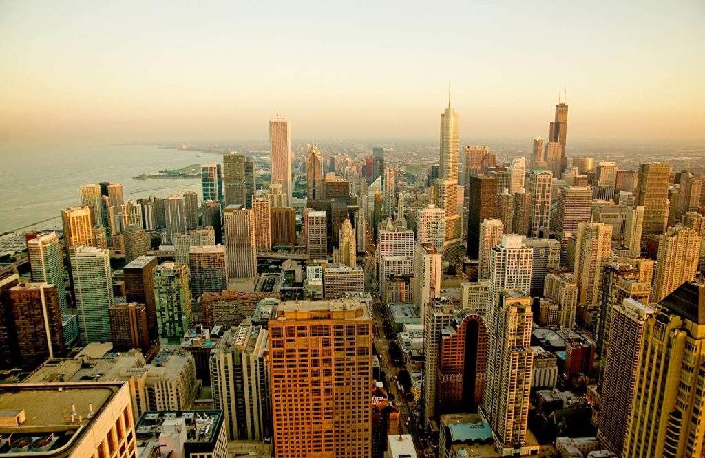 Skyline de la ciudad de Chicago.