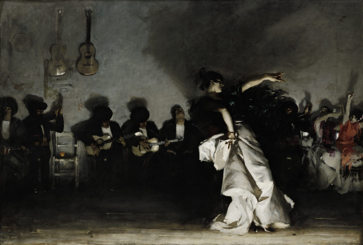 John Singer Sargent (1856-1925) “El Jaleo”. 1882, Óleo sobre lienzo, 232 x 348 cm. Isabella Stewart Gardner Museum, Boston, Estados Unidos.