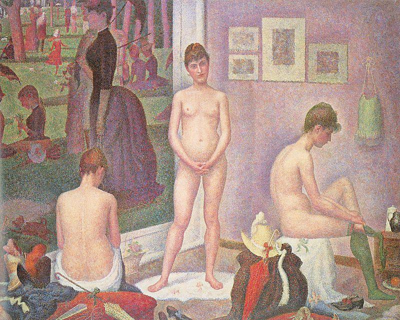 “Les Poseuses”, Georges Pierre Seurat.