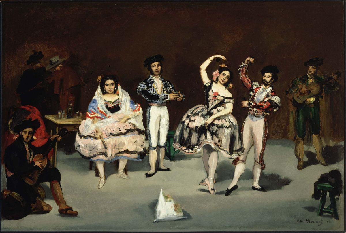 Édouard Manet (1832-1883) “El ballet español” 1862, Óleo sobre lienzo, 60,1 × 90,5 cm. The Philips Collection, Washington D.C.